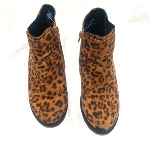 Girls' Leopard Print Booties